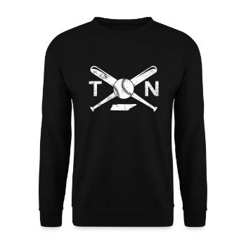 Tennessee Baseball Liebe TN Baseball Tennessee - Unisex Pullover - Schwarz - Vorne - Alina (178cm) & Michal (187cm)