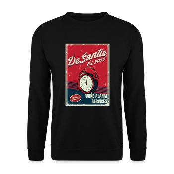 DeSantis weckte Alarmdienste Anti-Wich DeSantis - Unisex Pullover - Schwarz - Vorne - Alina (178cm) & Michal (187cm)