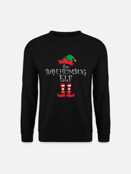 Der Bah Humbug Elf Matching Family ChristmasAnti - - Unisex Pullover - Schwarz
