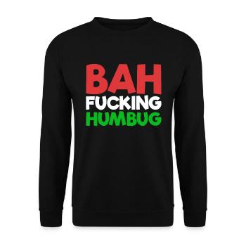 Bah verdammt Humbug Hass Weihnachten Bah HumbugM�d - Unisex Pullover - Schwarz - Vorne - Alina (178cm) & Michal (187cm)