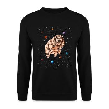 Tarderrade im Weltraumwasser tragen harte Targrade - Unisex Pullover - Schwarz - Vorne - Alina (178cm) & Michal (187cm)