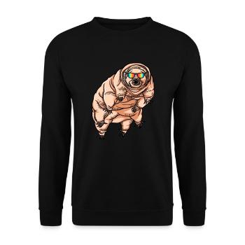 Tarderrade Water Bear Redneck Tartigradehartes Tar - Unisex Pullover - Schwarz - Vorne - Alina (178cm) & Michal (187cm)