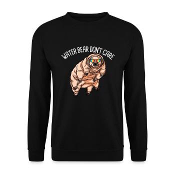 Wasserb�r k�mmert sich nicht um Kinder als Tarderh - Unisex Pullover - Schwarz - Vorne - Alina (178cm) & Michal (187cm)