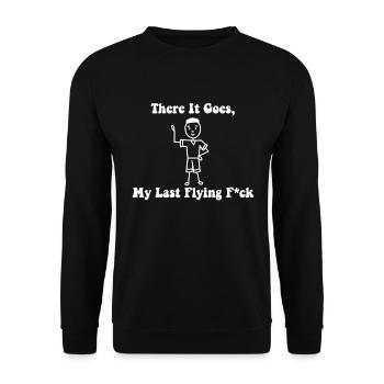 Da geht es mein letzter fliegender Fick - Unisex Pullover - Schwarz - Vorne - Alina (178cm) & Michal (187cm)