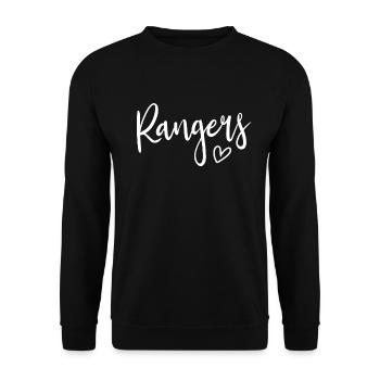 Rangers High School Rangers Sportteam Frauen - Unisex Pullover - Schwarz - Vorne - Alina (178cm) & Michal (187cm)