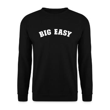 Big Easy New Orleans Stolz aus New Orleans - Unisex Pullover - Schwarz - Vorne - Alina (178cm) & Michal (187cm)