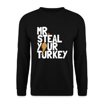 Mr Steal Ihre Truthahnjungen Kleinkind Thanksgivin - Unisex Pullover - Schwarz - Vorne - Alina (178cm) & Michal (187cm)