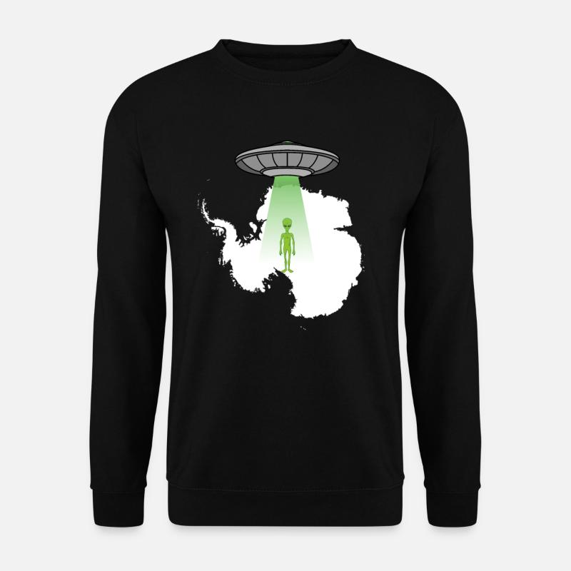 Antarktis UFO Alien Ufo Alien Verschw�rung AlienAn - Unisex Pullover - Schwarz