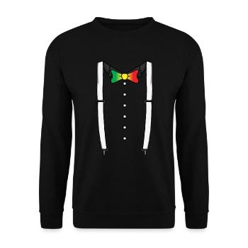 Juneteenth Bie - Unisex Pullover - Schwarz - Vorne - Alina (178cm) & Michal (187cm)