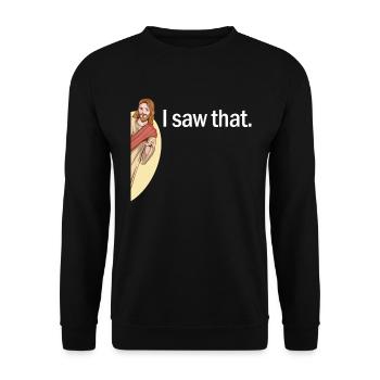 Jesus Ich habe diesen religi�sen Jesus des christl - Unisex Pullover - Schwarz - Vorne - Alina (178cm) & Michal (187cm)