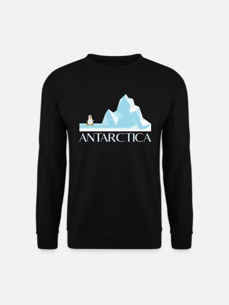 Die Antarktis war dort Antarktis Urlaub - Unisex Pullover - Schwarz
