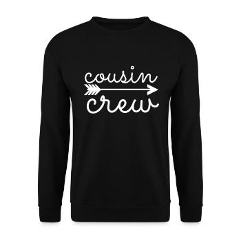 Cousine Crew Cousin Stamm Matching Kids Cousine Cr - Unisex Pullover - Schwarz - Vorne - Alina (178cm) & Michal (187cm)