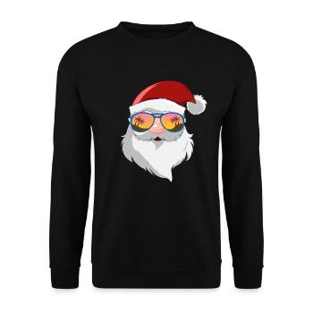 Weihnachten im Juli Santa Beach Urlaub Weihnachten - Unisex Pullover - Schwarz - Vorne - Alina (178cm) & Michal (187cm)