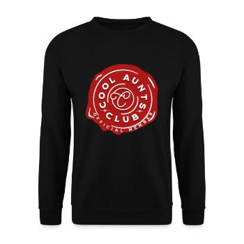 Cool Tanten Club Vintage Cool Tanten Club - Unisex Pullover - Schwarz - Vorne - Alina (178cm) & Michal (187cm)