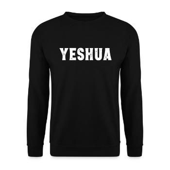 Jeschua Jesus hebr�isch christlicher Glauben Fried - Unisex Pullover - Schwarz - Vorne - Alina (178cm) & Michal (187cm)