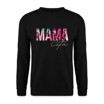 Mama Cita hei�e mexikanische Frau Mamacita - Unisex Pullover - Schwarz - Vorne - Alina (178cm) & Michal (187cm)