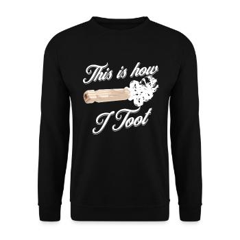 So bin ich zu trainieren Pfeife -Dirigent -ZugZugZ - Unisex Pullover - Schwarz - Vorne - Alina (178cm) & Michal (187cm)