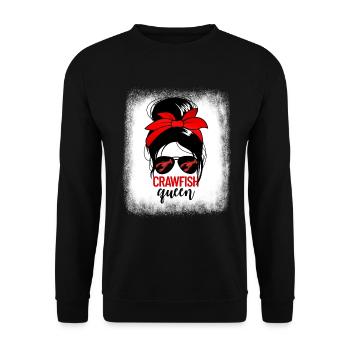 Crawfish Queen Damen Craw Fish Crawfish Queen f�rC - Unisex Pullover - Schwarz - Vorne - Alina (178cm) & Michal (187cm)