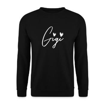 Frauen Gigi s��es Muttertag Geschenk Oma Gigi - Unisex Pullover - Schwarz - Vorne - Alina (178cm) & Michal (187cm)