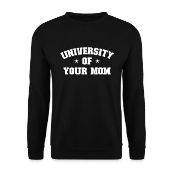 Universit�t Ihrer Mutter - Unisex Pullover - Schwarz - Vorne - Alina (178cm) & Michal (187cm)