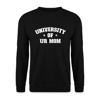 Universit�t ur Mutter - Unisex Pullover - Schwarz - Vorne - Alina (178cm) & Michal (187cm)