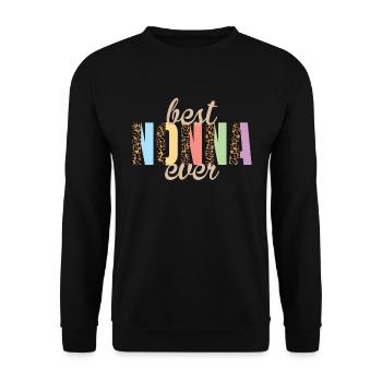 Beste Nonna aller Zeiten des Muttertages italienis - Unisex Pullover - Schwarz - Vorne - Alina (178cm) & Michal (187cm)