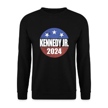 Robert Kennedy Jr. f�r Pr�sident '24 RFK Jr. 2024 - Unisex Pullover - Schwarz - Vorne - Alina (178cm) & Michal (187cm)