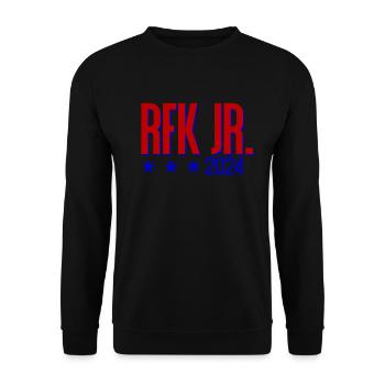 Robert Kennedy Jr. f�r Pr�sident '24 RFK Jr. 2024 - Unisex Pullover - Schwarz - Vorne - Alina (178cm) & Michal (187cm)