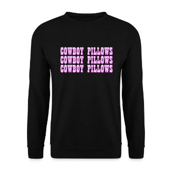 Cowboy -Kissen Western girl Cowboy -Kissen - Unisex Pullover - Schwarz - Vorne - Alina (178cm) & Michal (187cm)