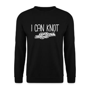 Ich kann Scout Scouting Camping Troop Knot Scout k - Unisex Pullover - Schwarz - Vorne - Alina (178cm) & Michal (187cm)