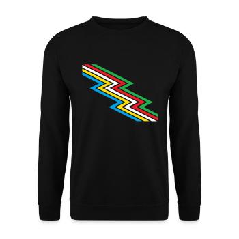 Behinderung Pride Month Awareness Disability Flagg - Unisex Pullover - Schwarz - Vorne - Alina (178cm) & Michal (187cm)
