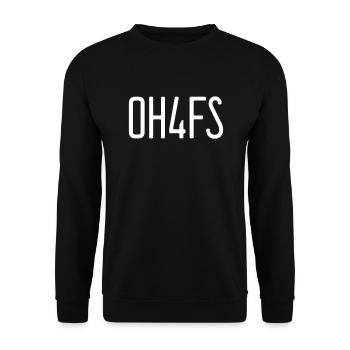 OH4FS Lustiger sarkastischer unangemessener Humor - Unisex Pullover - Schwarz - Vorne - Alina (178cm) & Michal (187cm)