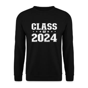 Senior 2024 Class of 2024 Senior Graduation 202 - Unisex Sweatshirt - black - Front - Alina (178cm) & Michal (187cm)
