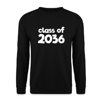 Class of 2036 back to school kindergarten teacher - Unisex Sweatshirt - black - Front - Alina (178cm) & Michal (187cm)