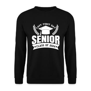 Dernier premier jour Senior 24 Classe de 2024 Senior 2 - Sweat-shirt Unisexe - noir - Devant - Alina (178cm) & Michal (187cm)