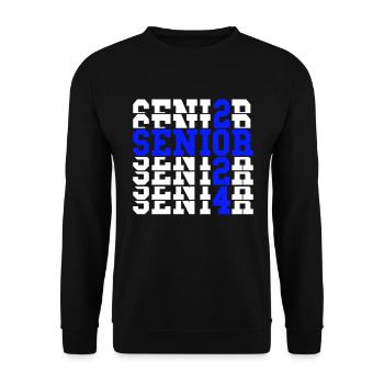 Senior 2024 Graduating Class of 2024 Senior 2024 - Unisex Sweatshirt - black - Front - Alina (178cm) & Michal (187cm)
