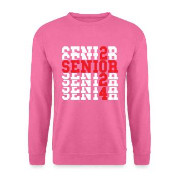 Senior 2024 Promo de 2024 Senior 2024 - Sweat-shirt Unisexe - rose - Devant