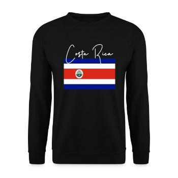 Costa Rica Costa Rican Life Costa Rica Urlaub - Unisex Pullover - Schwarz - Vorne - Alina (178cm) & Michal (187cm)