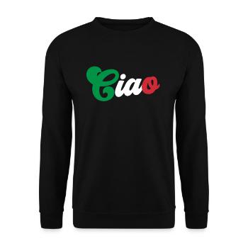 Ciao Italienisch Hallo Auf Wiedersehen besuchen Si - Unisex Pullover - Schwarz - Vorne - Alina (178cm) & Michal (187cm)