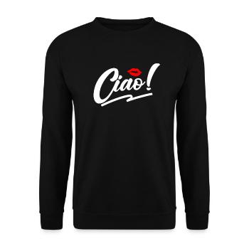 Ciao Italienisch Hallo Auf Wiedersehen besuchen Si - Unisex Pullover - Schwarz - Vorne - Alina (178cm) & Michal (187cm)