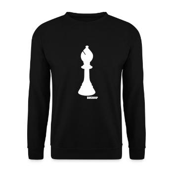 Bischof Kostüm Schachspiel Player Geschenk Black B - Unisex Pullover - Schwarz - Vorne - Alina (178cm) & Michal (187cm)