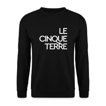 Le Cinque Terre Italien Europa Urlaubsreise - Unisex Pullover - Schwarz - Vorne - Alina (178cm) & Michal (187cm)