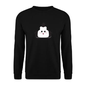 Penguin Poop Weihnachten Emoticon Kids Penguin Poo - Unisex Pullover - Schwarz - Vorne - Alina (178cm) & Michal (187cm)