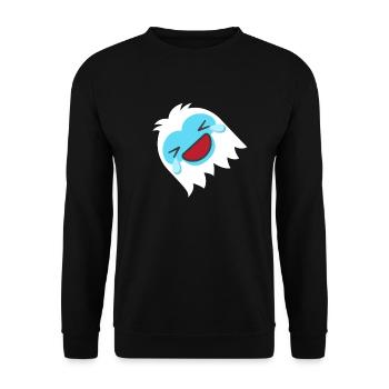 Rollen Sie auf dem Boden und lachen abscheuliche S - Unisex Pullover - Schwarz - Vorne - Alina (178cm) & Michal (187cm)