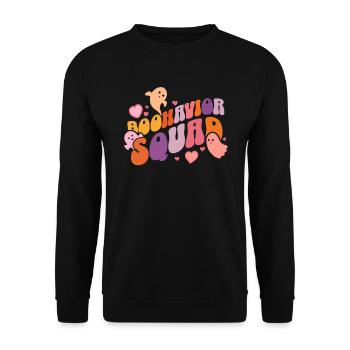 Boohavior Squad Halloween Behavioral Therapist - Unisex Sweatshirt - black - Front - Alina (178cm) & Michal (187cm)