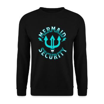Sirène Sécurité Merman Costume Mermaid Coffre-fort - Sweat-shirt Unisexe - noir - Devant - Alina (178cm) & Michal (187cm)