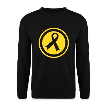 Cancer Awareness in Children Cancer Cancer Childhood - Unisex Sweatshirt - black - Front - Alina (178cm) & Michal (187cm)