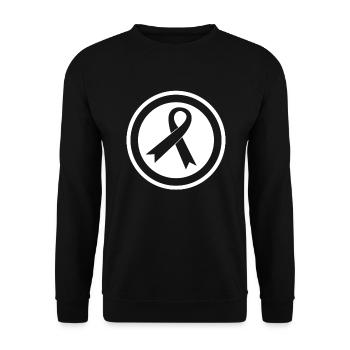 Cancer Awareness in Children Cancer Cancer Childhood - Unisex Sweatshirt - black - Front - Alina (178cm) & Michal (187cm)