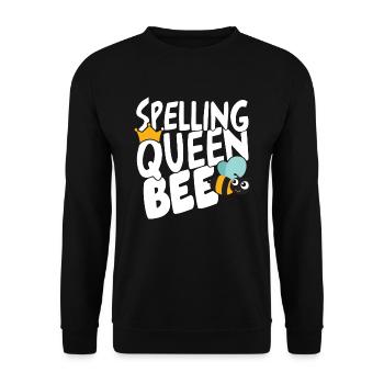 Spelling Queen Bee Spelling Contest - Unisex Sweatshirt - black - Front - Alina (178cm) & Michal (187cm)