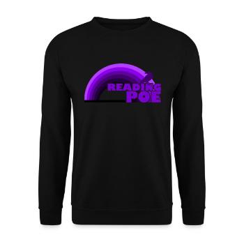 Reading Poe Raven Emo Rainbow Edgar Allan Poe - Unisex Sweatshirt - black - Front - Alina (178cm) & Michal (187cm)